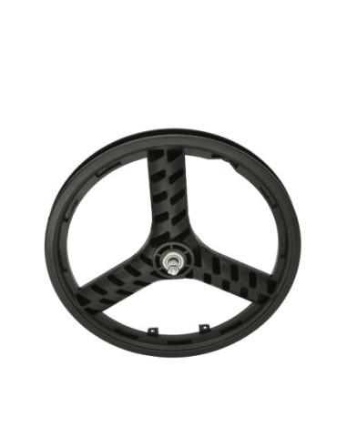 20 Plastic 3-Spoke Front Wheel 3/8 Axle Black.